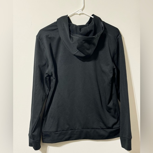 Adidas Hoodie Youth 14/16 LARGE Sweatshirt pullover Black Logo colorful - Picture 5 of 5